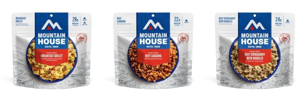 Backpacking Freeze Dried Meals combined image
