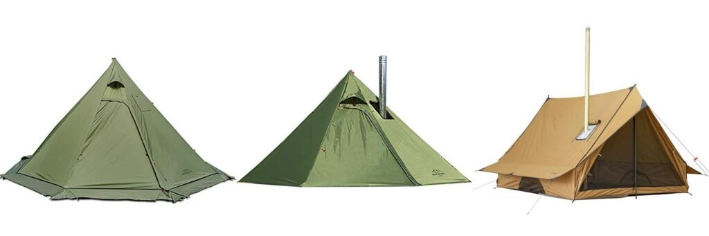 Backpacking Hot Tent combined image