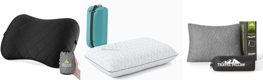 Backpacking Pillow For Side Sleeper combined image
