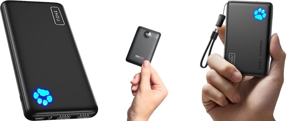 Backpacking Portable Charger combined image