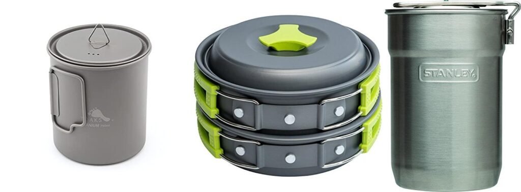 Backpacking Pots combined image