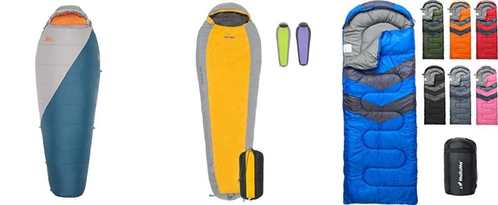Backpacking Sleeping Bag For Women combined image