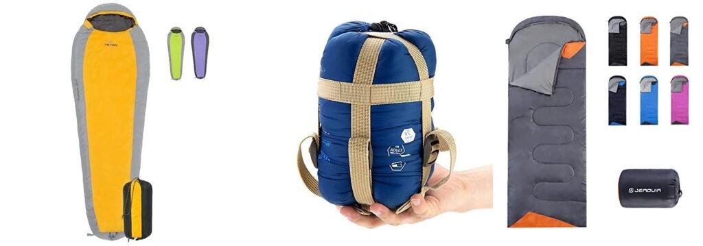 Backpacking Sleeping Bag On A Budget combined image