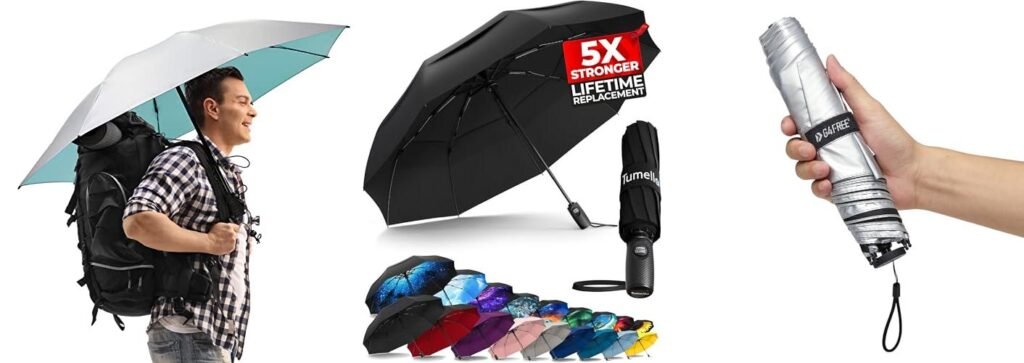 Backpacking Umbrella combined image