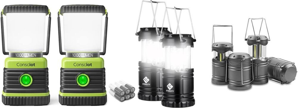 Battery Lantern For Power Outage combined image