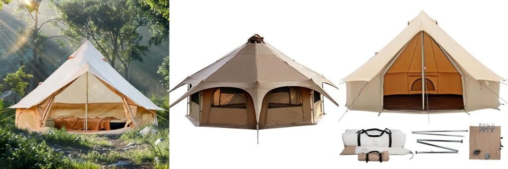 Bell Tent For Glamping combined image