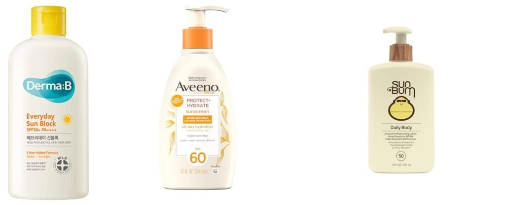 Body Sunscreen Korean combined image