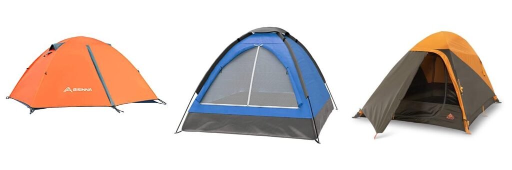 Budget Backpacking Tent 2 Person combined image