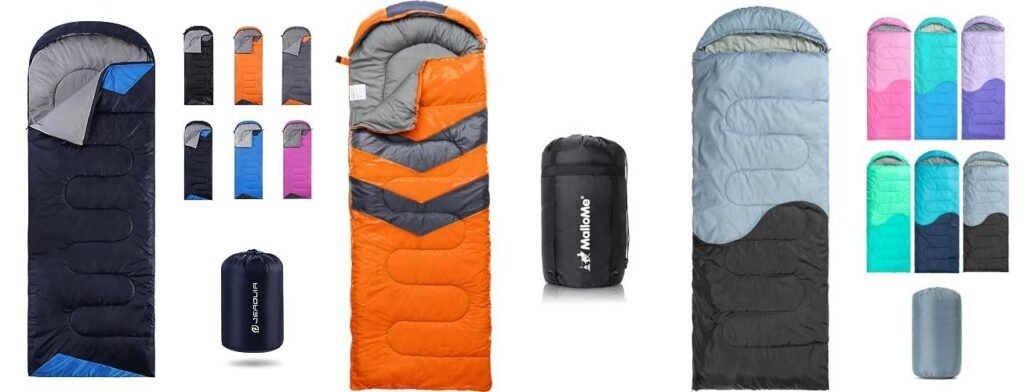 Budget Cold Weather Sleeping Bag combined image