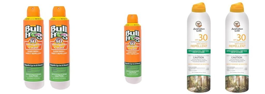 Bug Spray With Sunscreen combined image