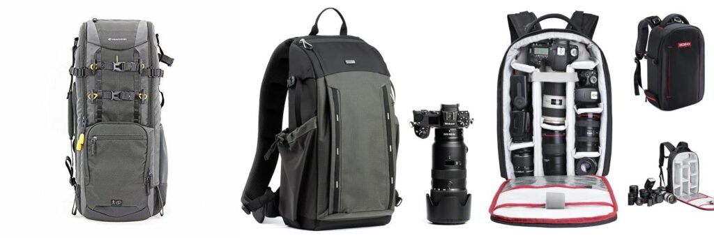 Camera Backpack For Telephoto Lens combined image