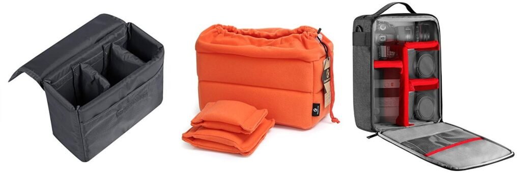 Camera Insert For Backpack combined image