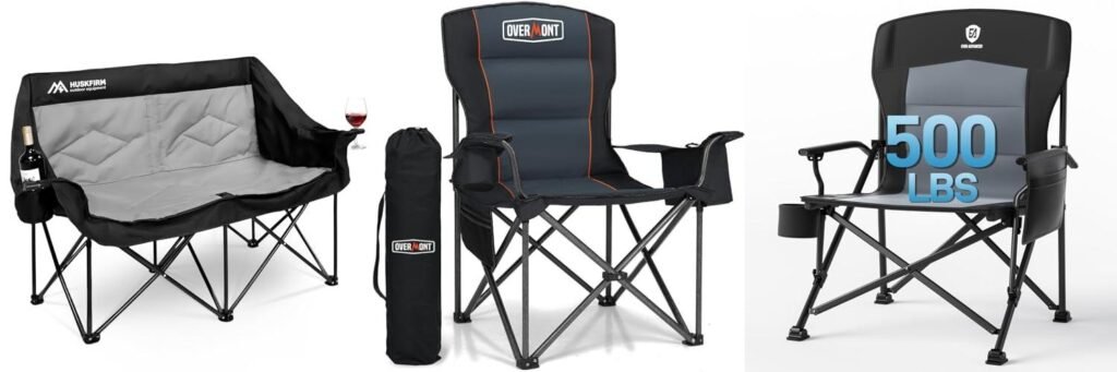 Camping Chair For Heavy Person combined image
