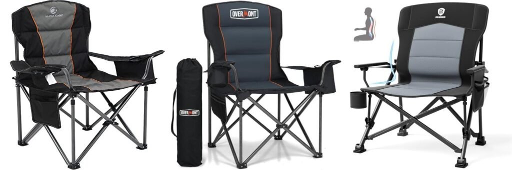Camping Chair For Large People combined image