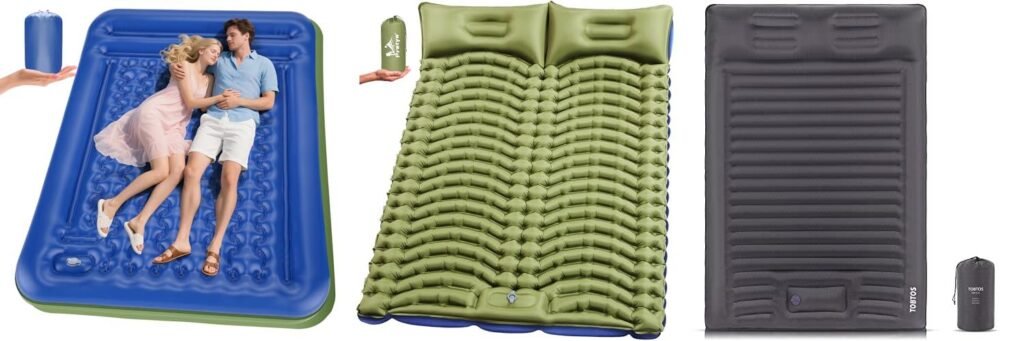 Camping Sleeping Pad For Couples combined image