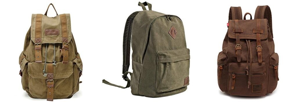 Canvas Backpack combined image