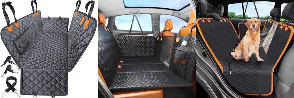 Car Dog Hammock combined image