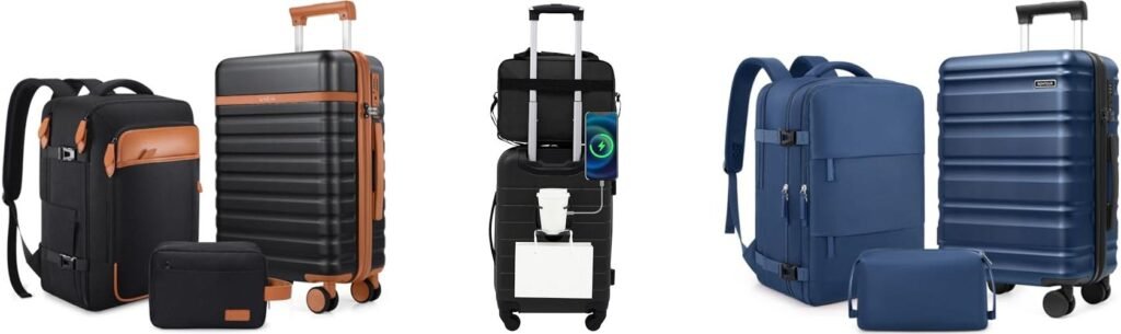 Carry On And Backpack Combo combined image