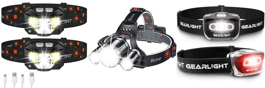 Caving Headlamp combined image