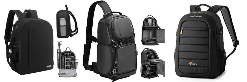 Compact Camera Backpack combined image
