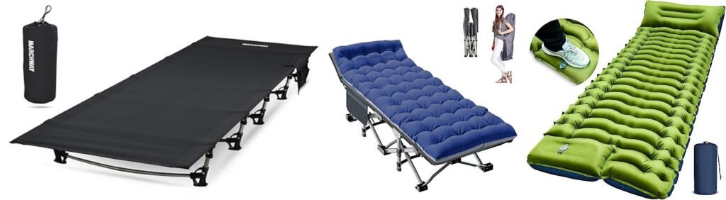 Cots For Tents combined image