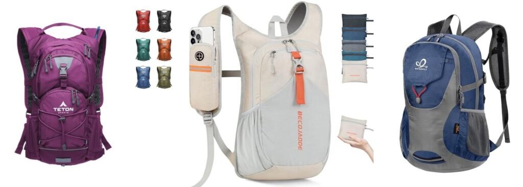 Day Hiking Backpacks For Women combined image