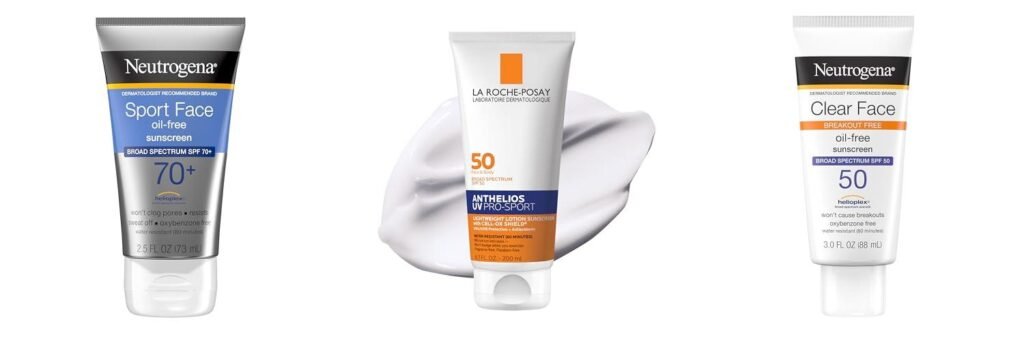 Face Sunscreen For Sports combined image