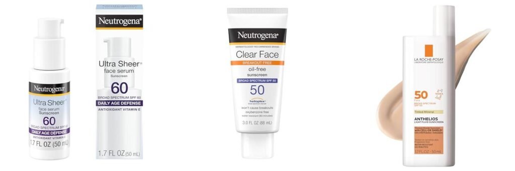 Facial Sunscreen For Mature Skin combined image