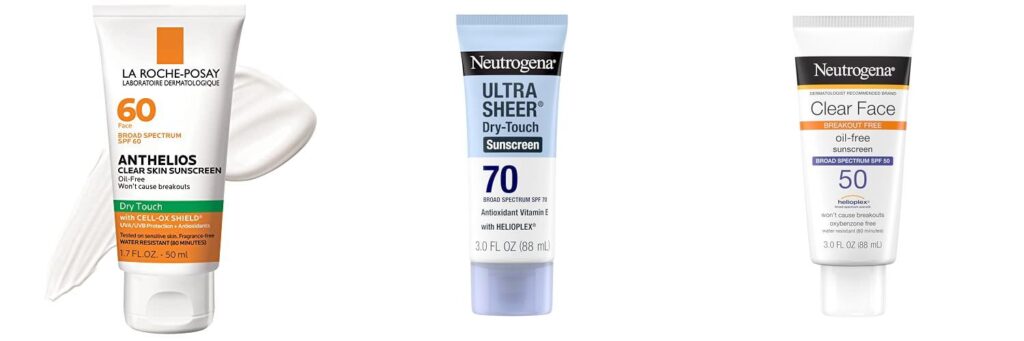 Facial Sunscreen Non Greasy combined image