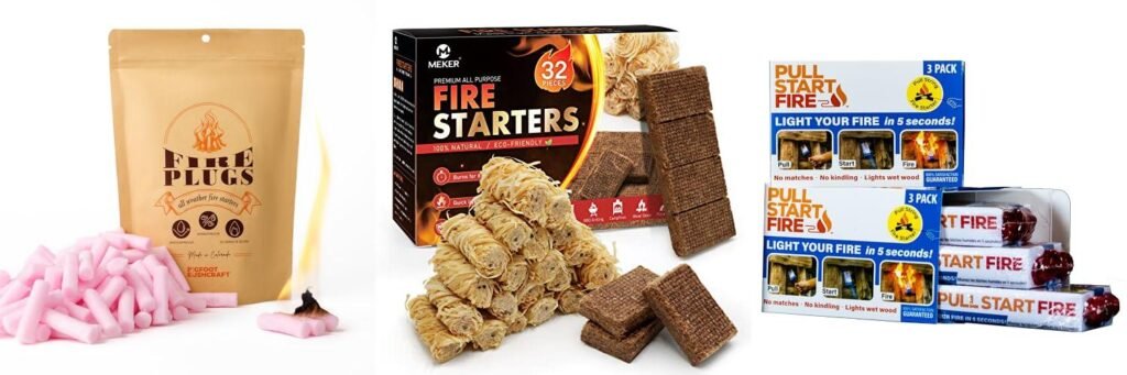 Fire Starter For Wet Wood combined image