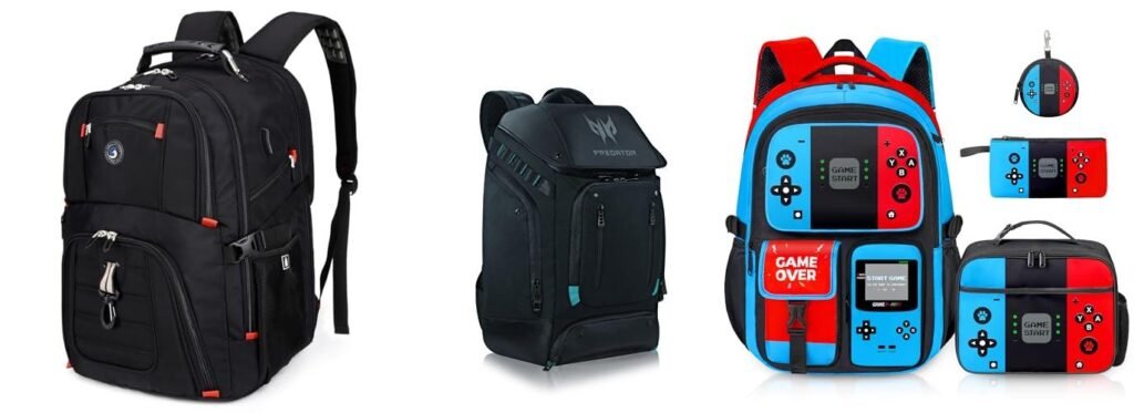 Gaming Backpack combined image
