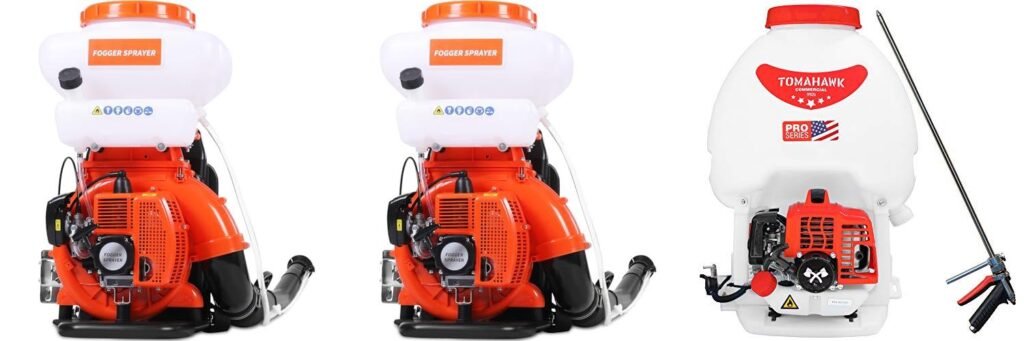 Gas Backpack Sprayer combined image