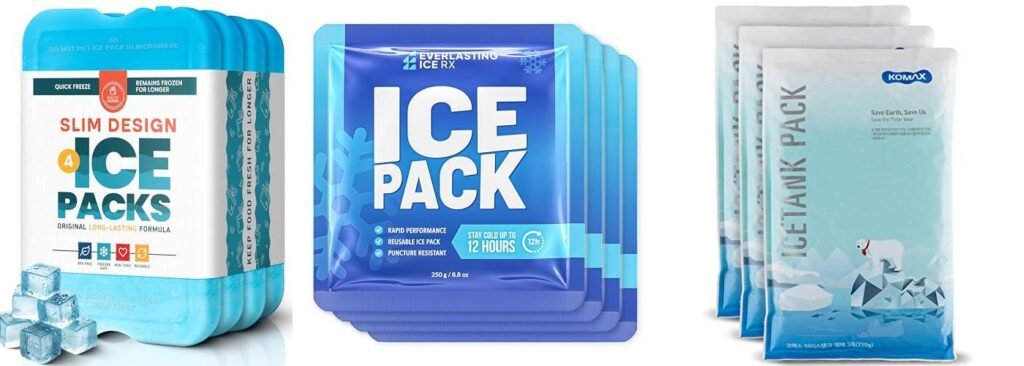 Gel Packs For Coolers combined image