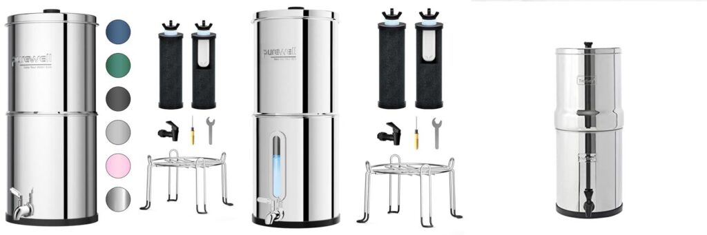 Gravity Water Filter For Home combined image