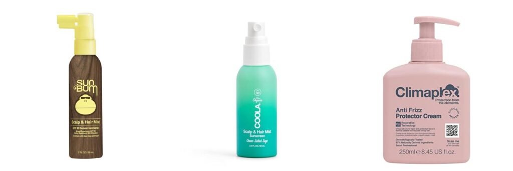 Hair Products With Sunscreen combined image