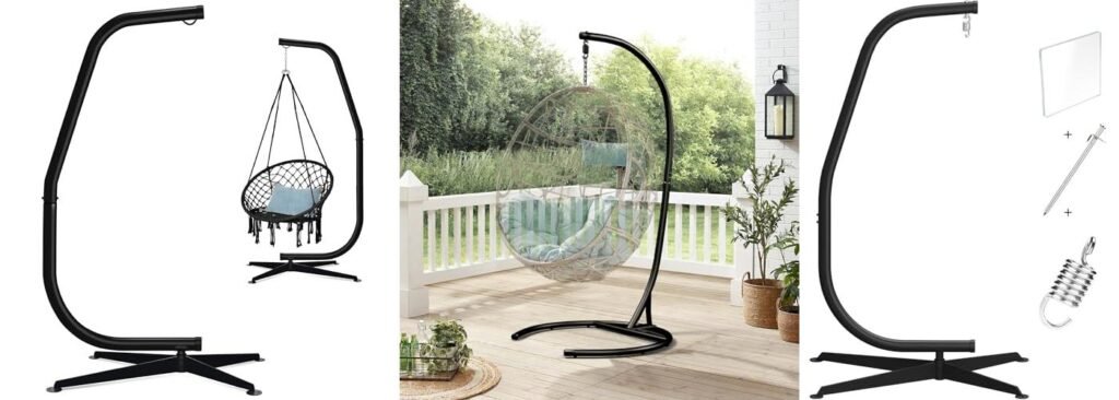 Hammock Chair Stand combined image