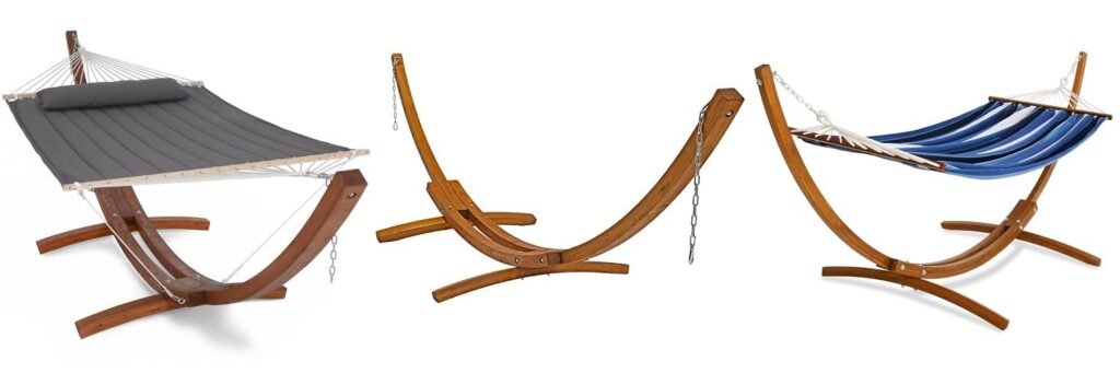 Hammock With Wood Stand combined image