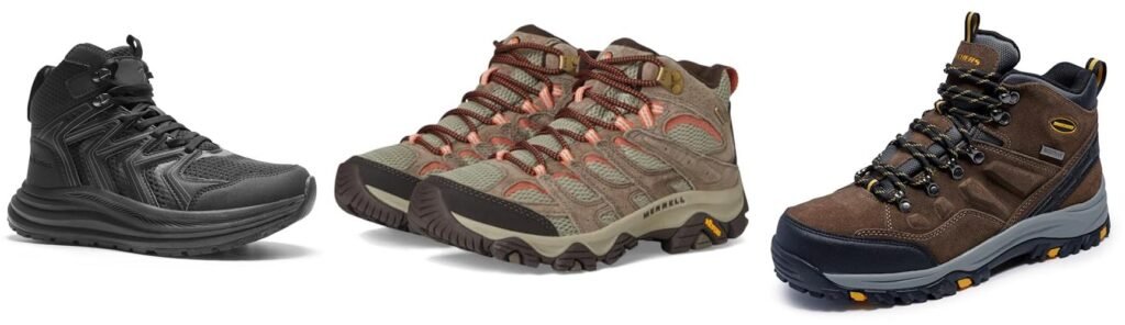 Hiking Boots Plantar Fasciitis combined image