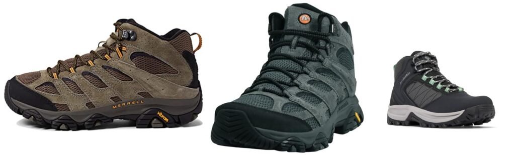 Hiking Boots With Wide Toe Box combined image