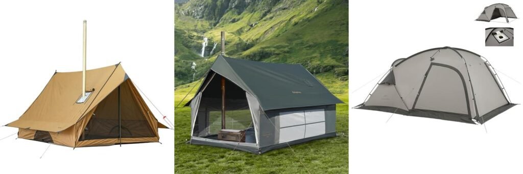 Hot Tent Camping combined image