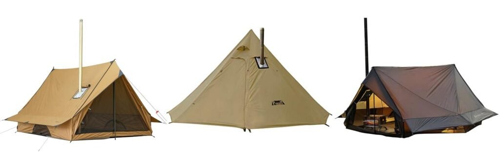 Hot Tents For Winter Camping combined image