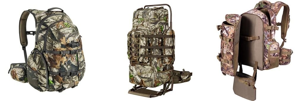 Hunting Backpack With Rifle Holder combined image