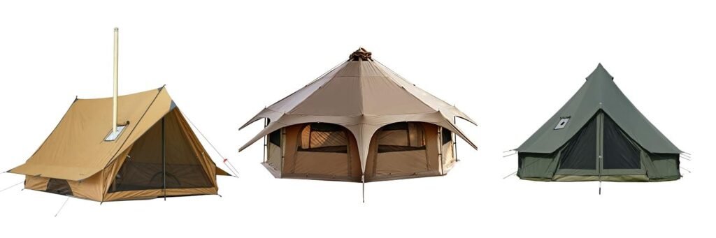 Hunting Tent With Stove combined image