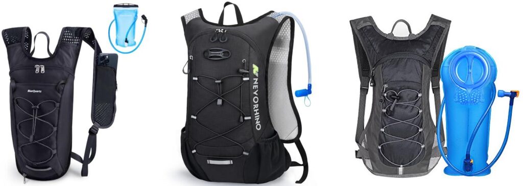 Hydration Backpack For Biking combined image