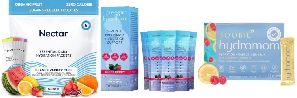 Hydration Packets For Pregnancy combined image