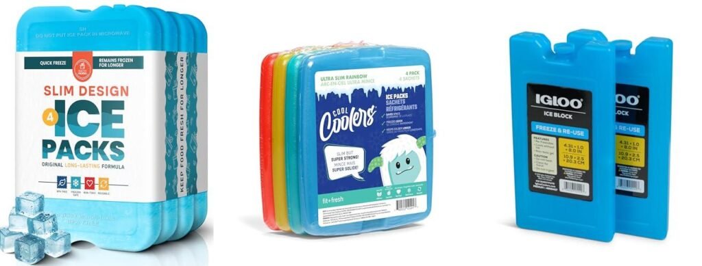 Ice Packs For Cooler combined image