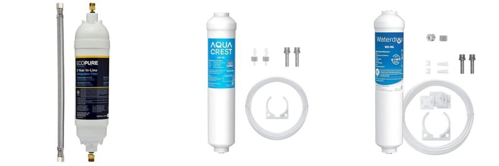 Inline Refrigerator Water Filter combined image