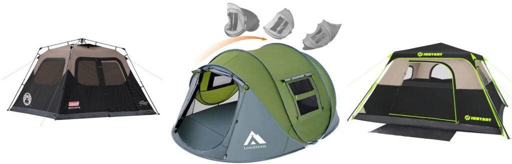 Instant Tent 4 Person combined image