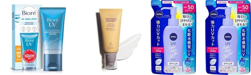 Japanese Sunscreen For Face combined image