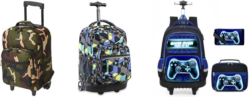 Kids Rolling Backpack combined image
